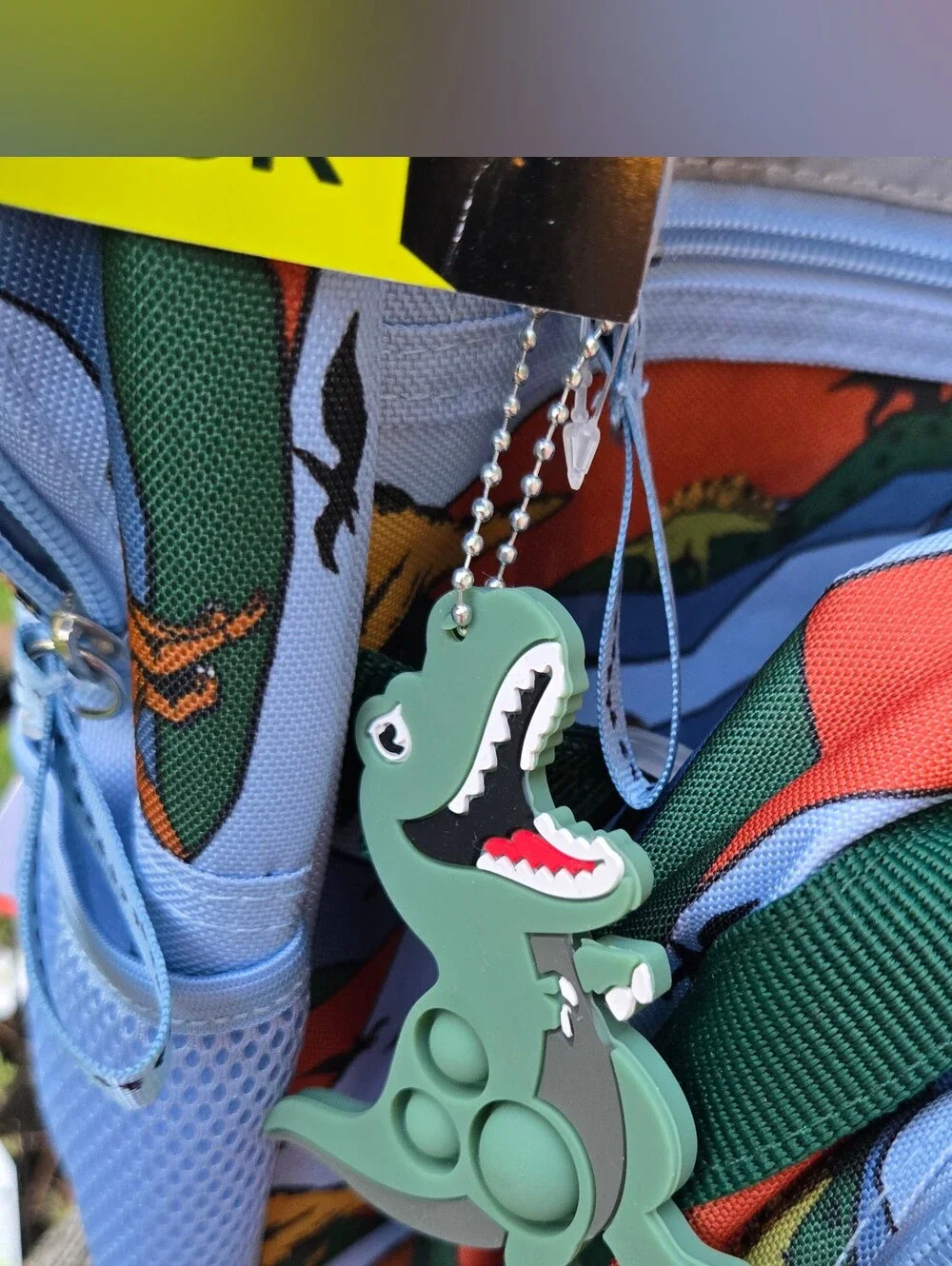 Kids Dinosaur 4pc Backpack - Matching Lunchbox, Keychain, And Pencil Pouch